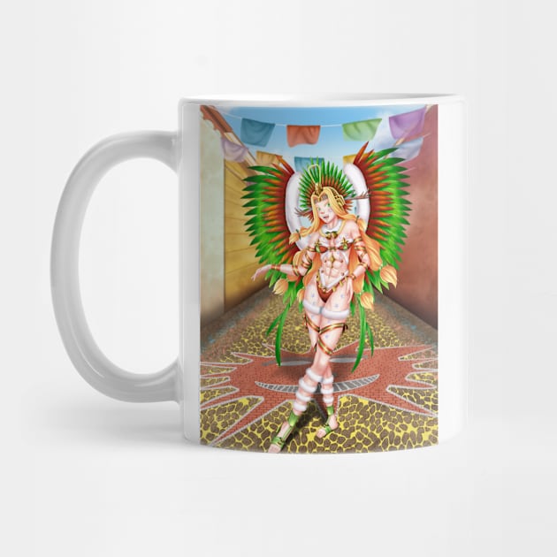Christmas Quetzalcoatl Background by Antonydraws